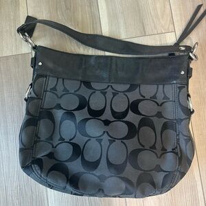 Coach Black Signature Shoulder Bag